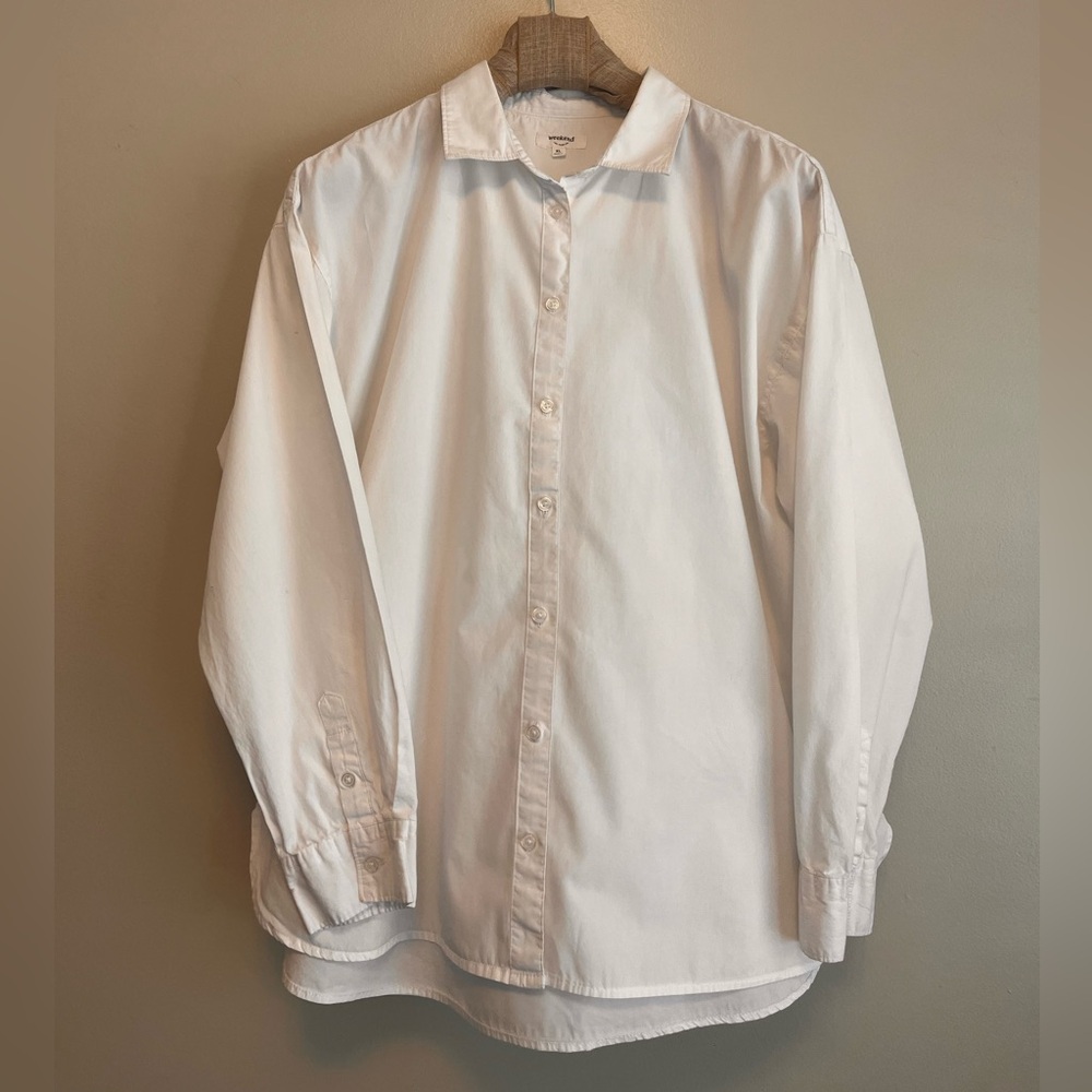 WEEKEND Los Angeles White Button Down 100 % Cotton shirt Size XL